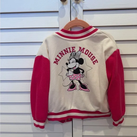 Disney Minnie Mouse Toddler Varsity Cardigan - Picture 2 of 2